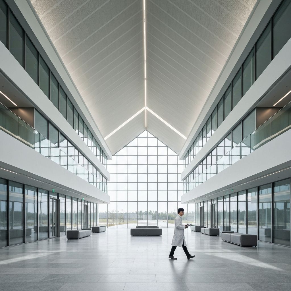 Atrium of a European research institution